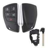 For Chevrolet 4+1 button smart remote key blank