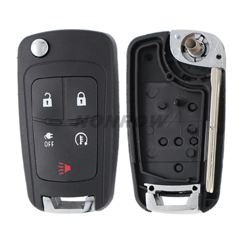 For Chevrolet 4+1 button remote key blank