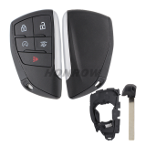 For Chevrolet 4+1 button smart remote key blank