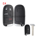 For Fiat 2/2+1/3/3+1/4/4+1/5 buttons remote key shell with SIP22 Blade