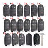 For Fiat 2/2+1/3/3+1/4/4+1/5 buttons remote key shell with SIP22 Blade