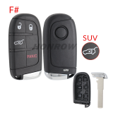 For Fiat 2 button remote key shell with SIP22 Blade