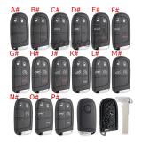 For Fiat 2 button remote key shell with SIP22 Blade