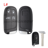 For Fiat 2/2+1/3/3+1/4/4+1/5 buttons remote key shell with SIP22 Blade