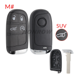 For Fiat 2 button remote key shell with SIP22 Blade