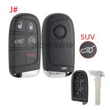 For Fiat 2 button remote key shell with SIP22 Blade