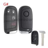 For Fiat 2 button remote key shell with SIP22 Blade