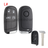 For Fiat 2 button remote key shell with SIP22 Blade
