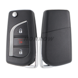For Toyota Corolla iM 2+1 button Remote Flip Key without chip  FCC :HYQ12BFA