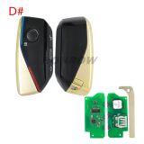 For BMW FEM BDC CAS4 CAS5 System Modify Keyless-Go Remote Key with 315/434/868MHz  PCF7945 ID49 chip