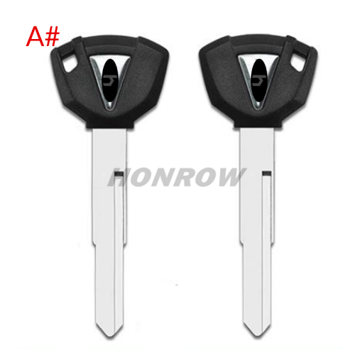 For KAWASAKI motorcycle key blank with left key blade ， please choose the color