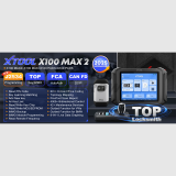 XTOOL X100MAX2 IMMO Key Programmer J2534 ECU Programming Coding Topology Map All System Diagnostic Scanner 42+ Reset