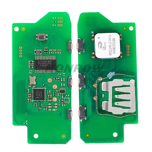 For BMW FEM BDC CAS4 CAS5 System Modify Keyless-Go Remote Key with 315/434/868MHz  PCF7945 ID49 chip