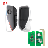 For BMW FEM BDC CAS4 CAS5 System Modify Keyless-Go Remote Key with 315/434/868MHz  PCF7945 ID49 chip