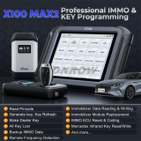 XTOOL X100MAX2 IMMO Key Programmer J2534 ECU Programming Coding Topology Map All System Diagnostic Scanner 42+ Reset