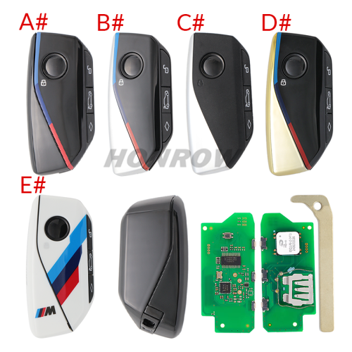 For BMW FEM BDC CAS4 CAS5 System Modify Keyless-Go Remote Key with 315/434/868MHz  PCF7945 ID49 chip