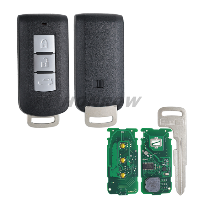 For Mitsubishi M003 Smart Key 3 Button - GHR-M004 - 434MHz 47 Chip FCCID: GHR-M004