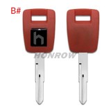 For Suzuki motorcycle bike key blank with right blade