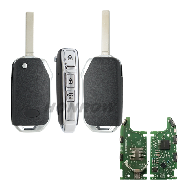 For Kia SPORTAGE 3 button flip remote key with 433MHz 4A  PCF7939M chip       P/N:95430-P1300