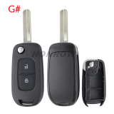 For Renault 2 button flip Key shell,please choose the key blade