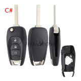 For Chevrolet 2/3/3+1/4 buttons flip remote key blank