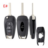 For Chevrolet 2/3/3+1/4 buttons flip remote key blank