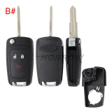 For Chevrolet 2/2+1/3 buttons remote key blank