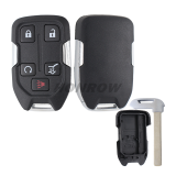 For Chevrolet 4+1 button remote key shell