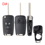 For Chevrolet 2+1/3/3+1 buttons remote key blank