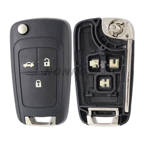 For  Chevrolet 3 button remote key shell with left blade