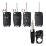 For Chevrolet 2/2+1/3 buttons remote key blank