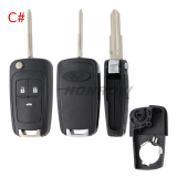 For Chevrolet 2/2+1/3 buttons remote key blank