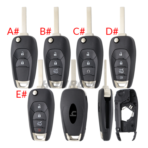 For Chevrolet 2/3/3+1/4 buttons flip remote key blank