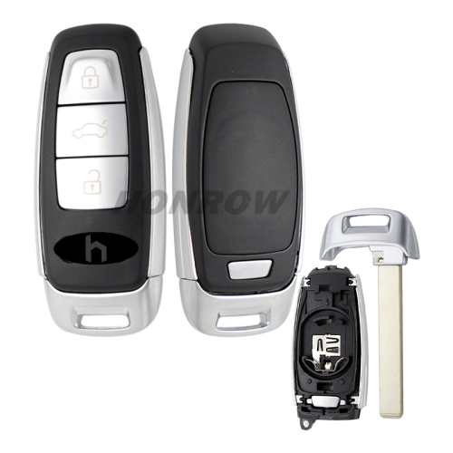 For original Audi A8L Q7 3 button remote key shell