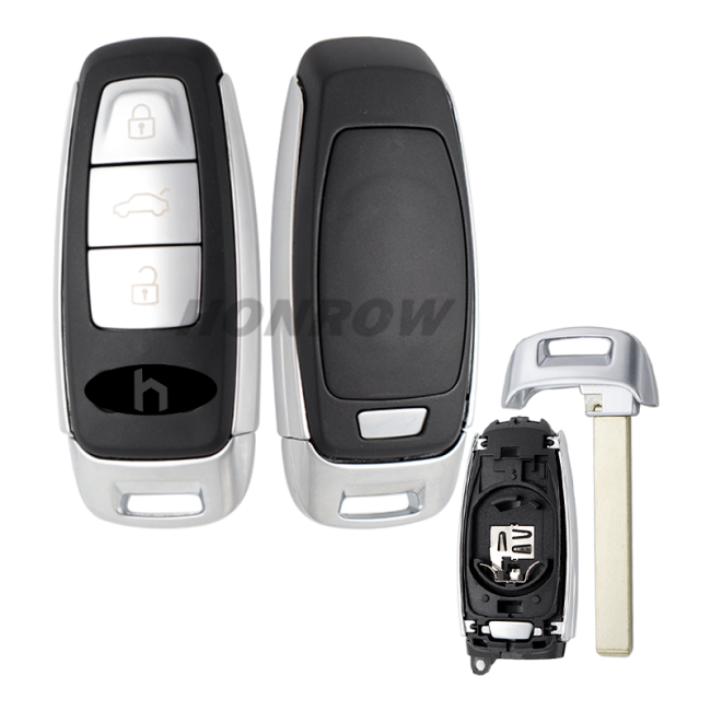 For original Audi A8L Q7 3 button remote key shell