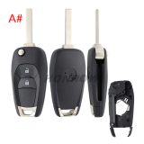 For Chevrolet 2/3/3+1/4 buttons flip remote key blank