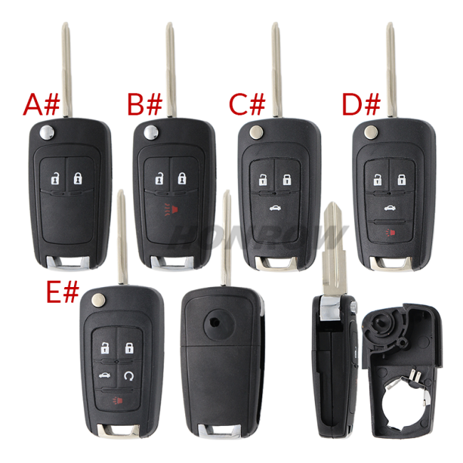 For Chevrolet 8/2+1/3/3+1/4+1 buttons remote key blank