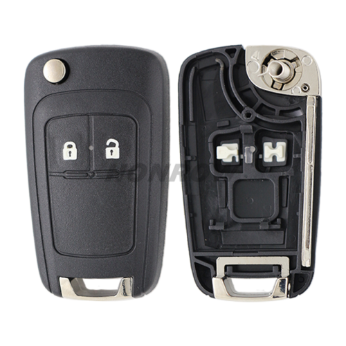  For Chevrolet 2 button remote key shell with left blade
