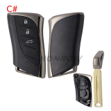 For Lexus ES300h ES350 ES350h 2/2+1/3/3+1 Button Smart Key shell