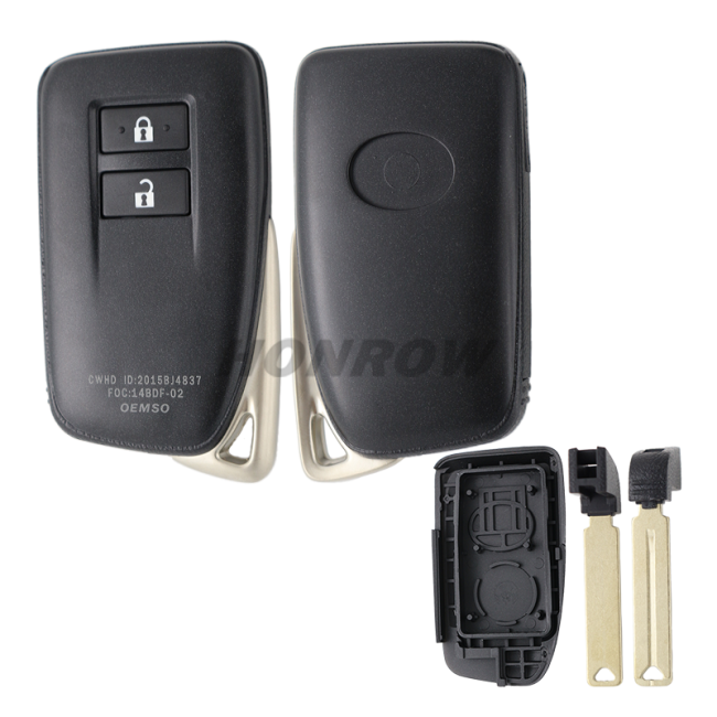 For Le 2 button modified remote key blank