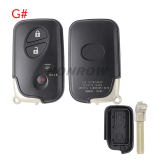 For Lexus 2/2+1/3/3+1 buttons remote key shell