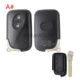 For Lexus 2/2+1/3/3+1 buttons remote key shell