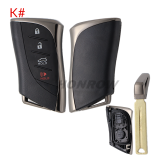 For Lexus ES300h ES350 ES350h 2/2+1/3/3+1 Button Smart Key shell