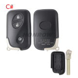 For Lexus 2/2+1/3/3+1 buttons remote key shell