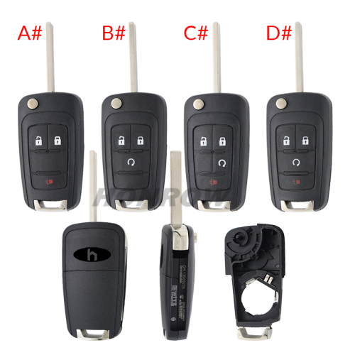 For Chevrolet 2+1/3/3+1 buttons remote key blank
