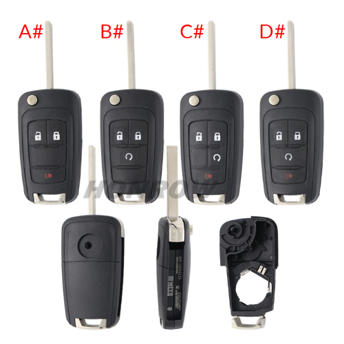 For Chevrolet 2+1/3/3+1 buttons remote key blank