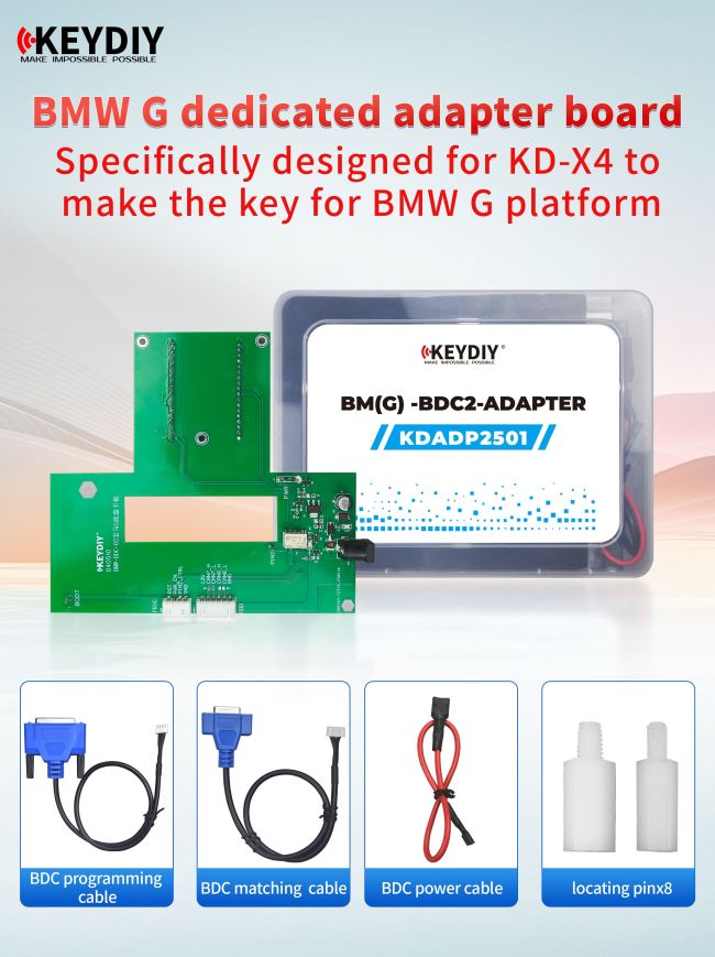 KEYDIY BMW G-BDC adapter dedicated adapter board Specifically designed for KD-X4 to make the key for BMW G platform