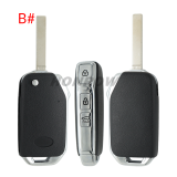 For Kia Sportage 2020 3/4 button Flip remote key shell,please choose the key button
