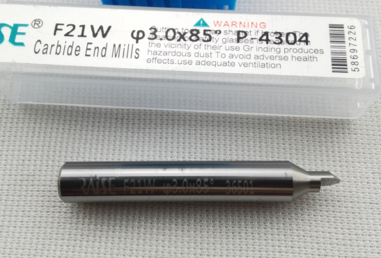 Small end milling cutter head flat drill  φ3.0xD6x85°x40x1T-P-0.8