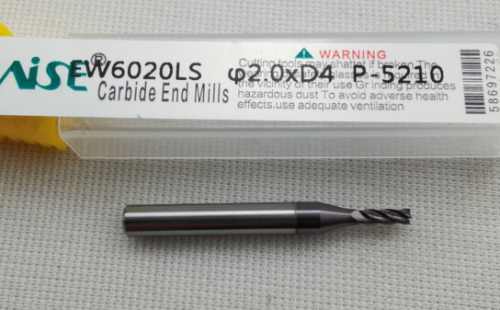 CNC machine tungsten steel key knife coating knife φ2.0x6.0xD4x35Lx4F